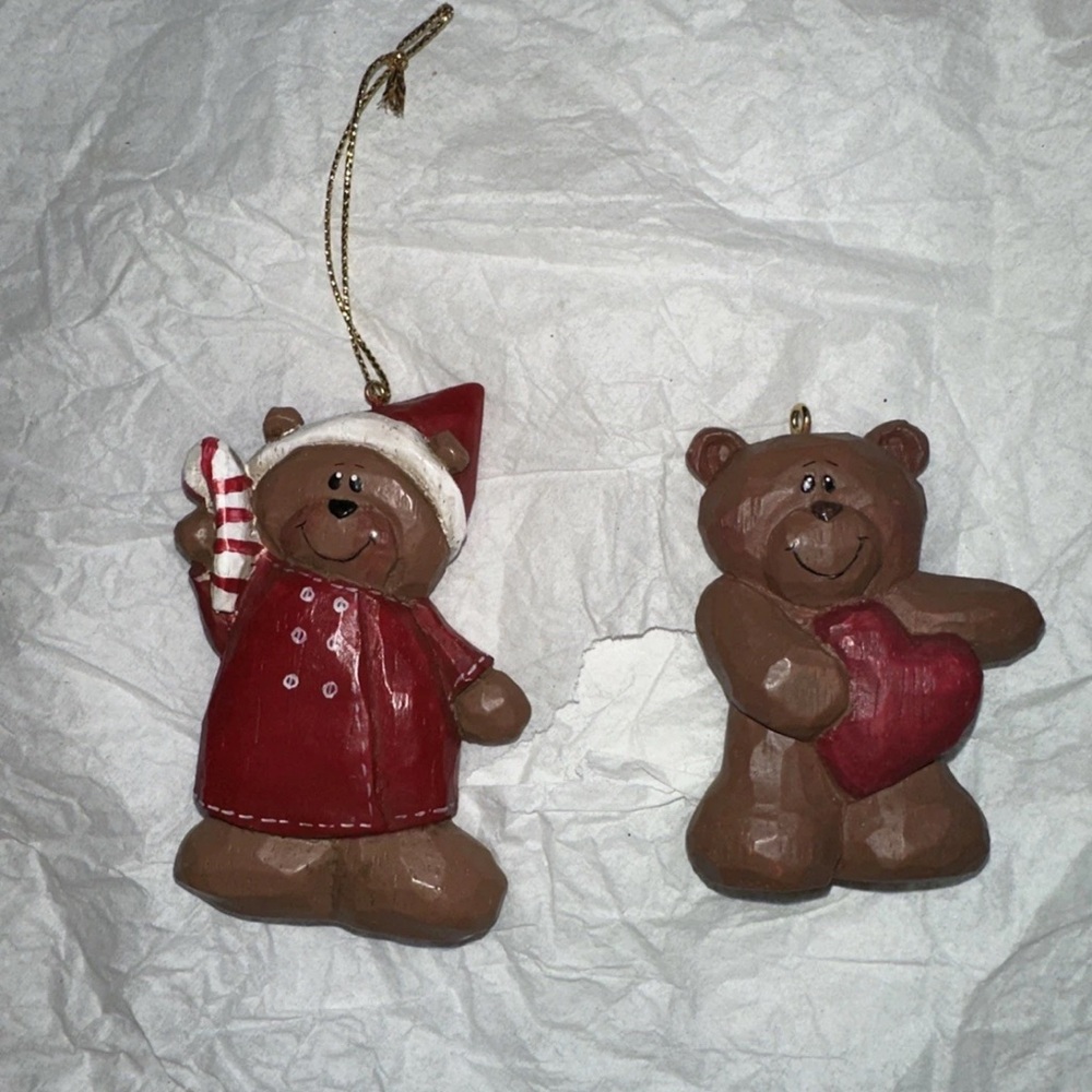 Vintage Eddie Walker  Bear Christmas Ornaments
